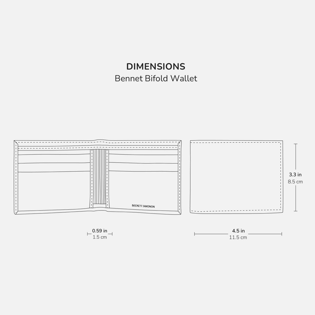 Bennett Bifold Wallet - Smooth Full-Grain Leather