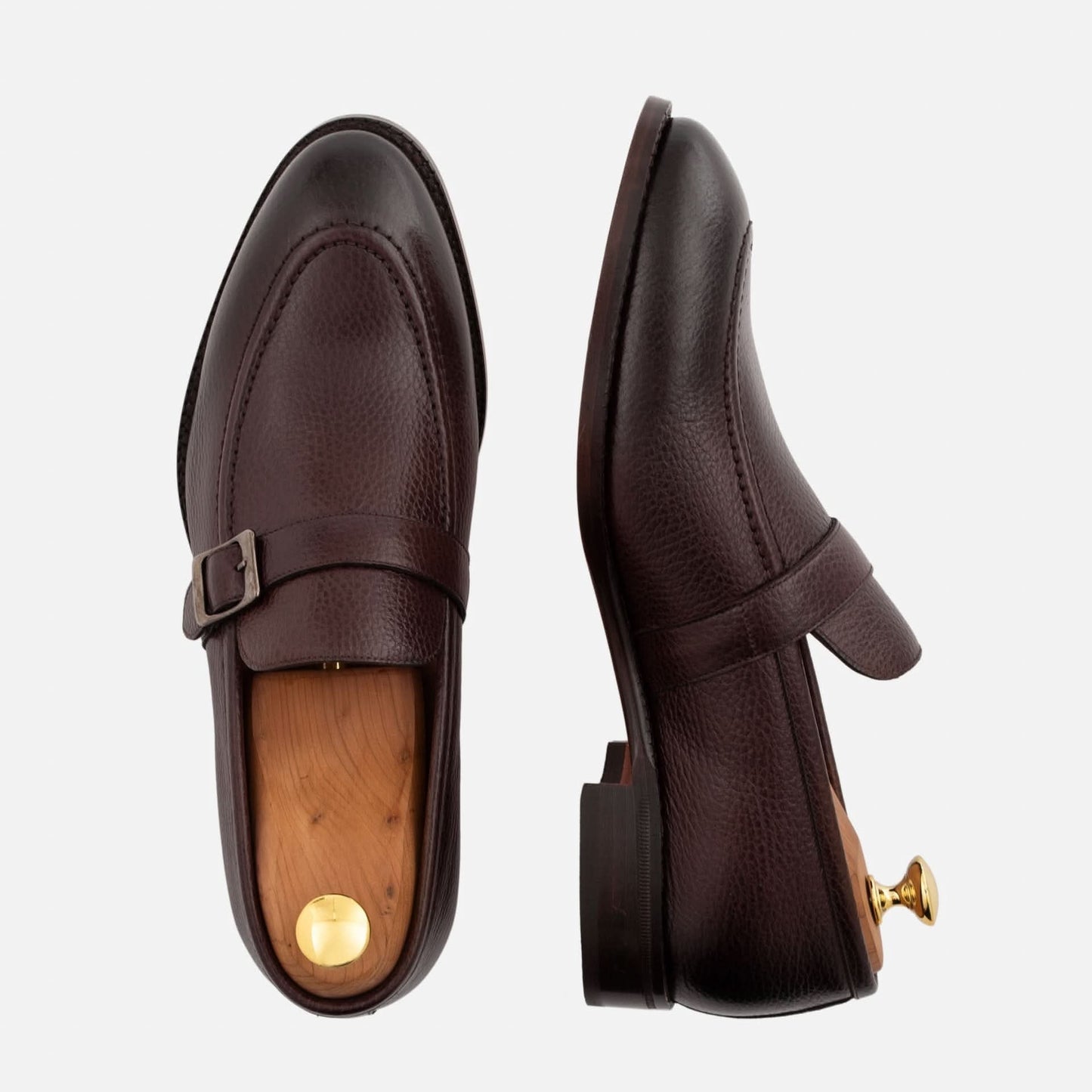 Archie Belted Loafer - Men’s Pebbled Leather