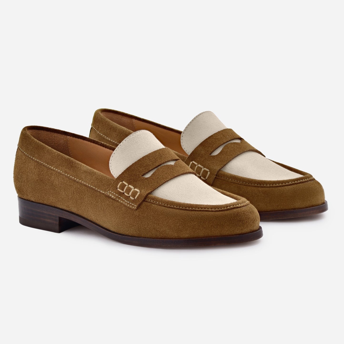 Camille Penny Loafers - Water Repellent Suede - Women's