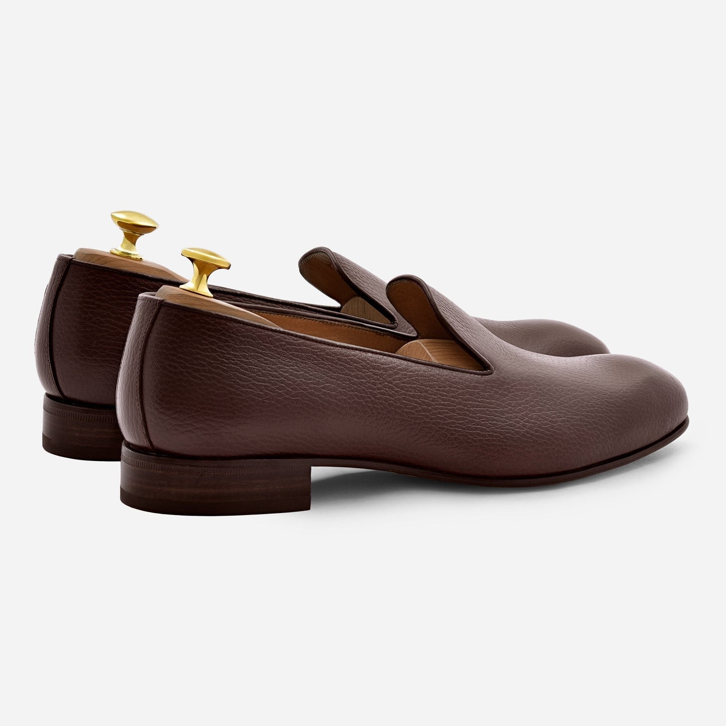 Langford Wholecut Loafers - Pebbled - Men's