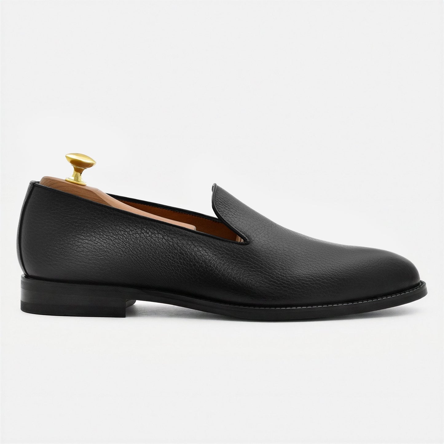 Langford Wholecut Loafers - Pebbled - Men's