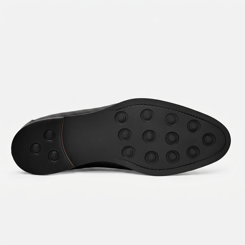 Archie Belted Loafer - Men’s Pebbled Leather