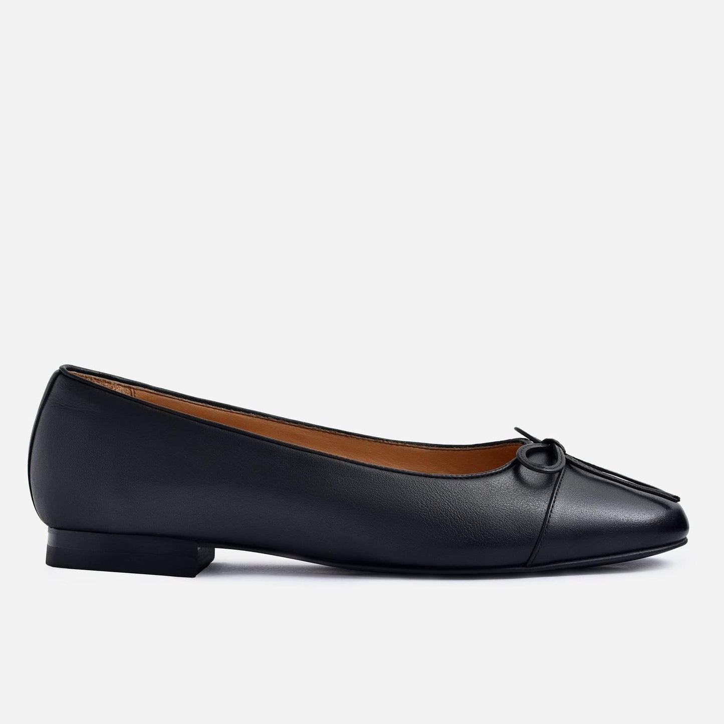 Mona Cap Toe Flats - Full Grain Leather - Women's