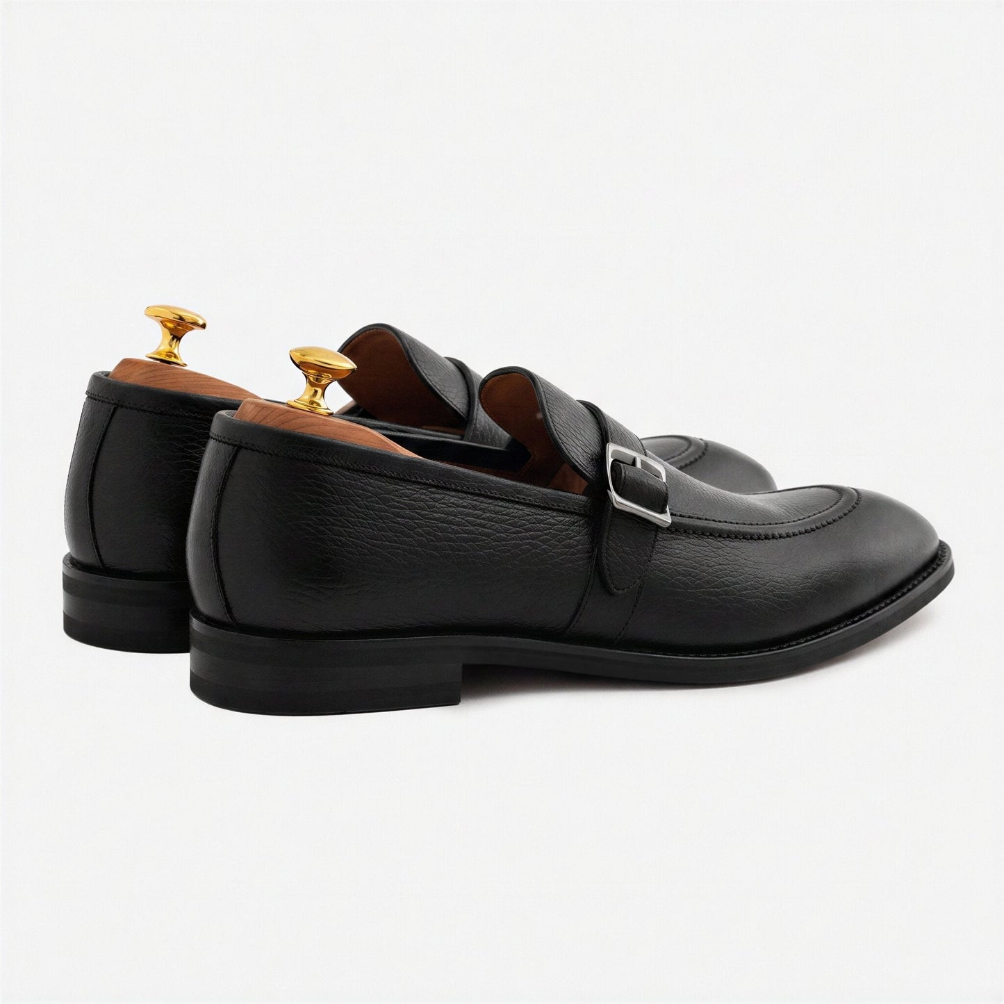 Archie Belted Loafer - Men’s Pebbled Leather