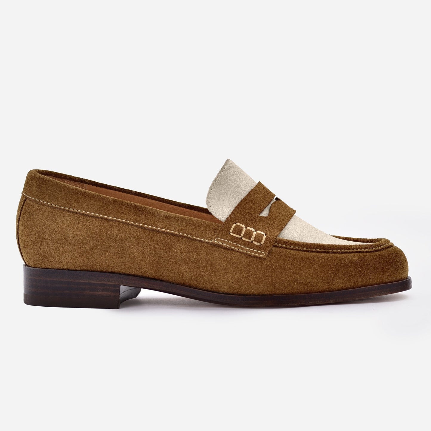 Camille Penny Loafers - Water Repellent Suede - Women's