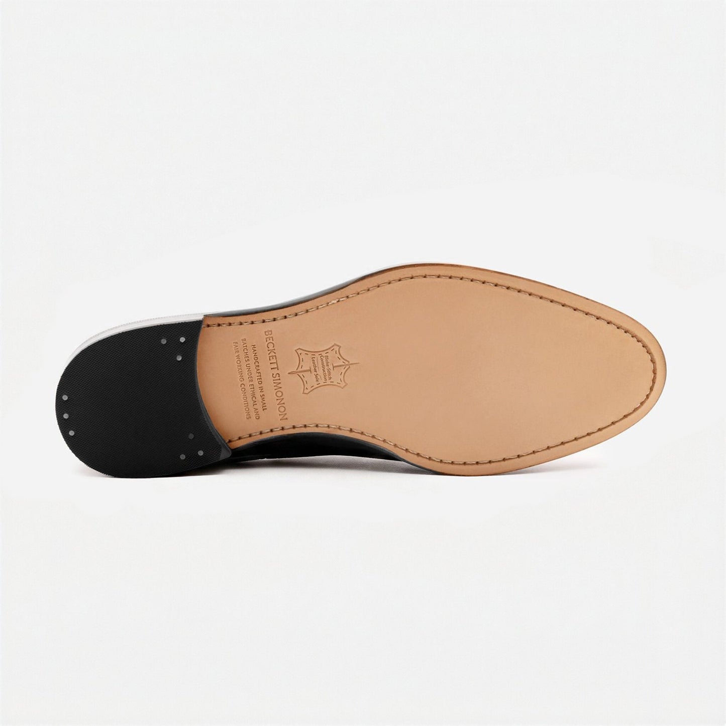 Vincent Belgian Loafers - Pebbled Leather - Men's